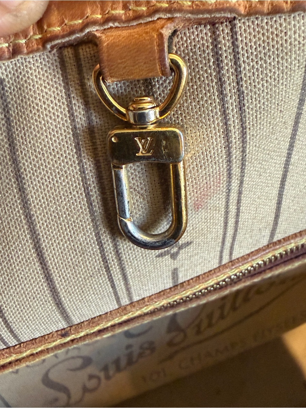Louis Vuitton Monogram Neverfull PM Canvas Tote with Tan Trim - Picture 12 of 14
